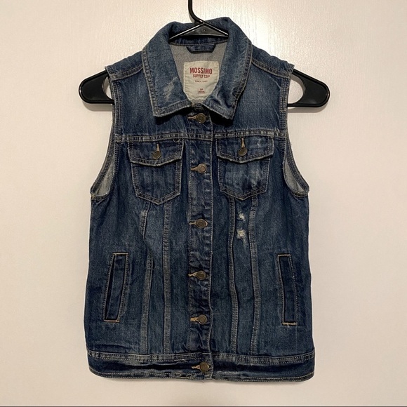 MOSSIMO DENIM VEST SIZE WOMEN'S SMALL PETITE - Picture 1 of 5